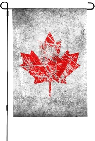Bandiera del Canada, bandiera della pace, stampa 3D, verticale, double face, decorazione per la casa, giardino, patio, cortile, prato, bandiera 71 x 101 cm