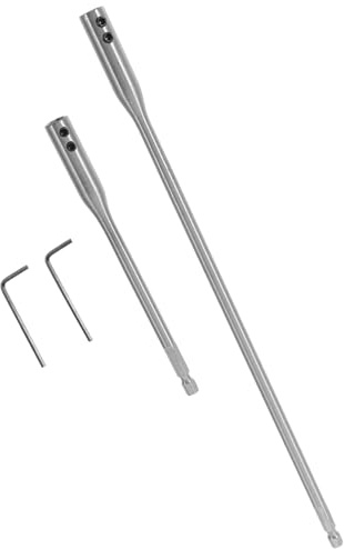 Gatuida Rallonges de Foret en Acier à Haute Teneur 150/300Mm Ensemble de 4 Pièces Rallonge Flexible pour Perceuse Outil à Main Pratique pour Vis Difficiles à Atteindre