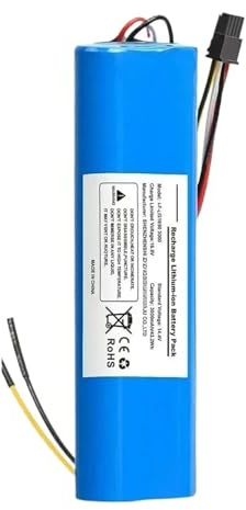 Aspiradora Robot De 14,4 Voltios, Compatible con Cecotec, Batería De Iones De Litio De 9800 MAh, Compatible con Conga, For 3090, 3091, 3092, 1690, 1890 Y 2090(9800mAh)