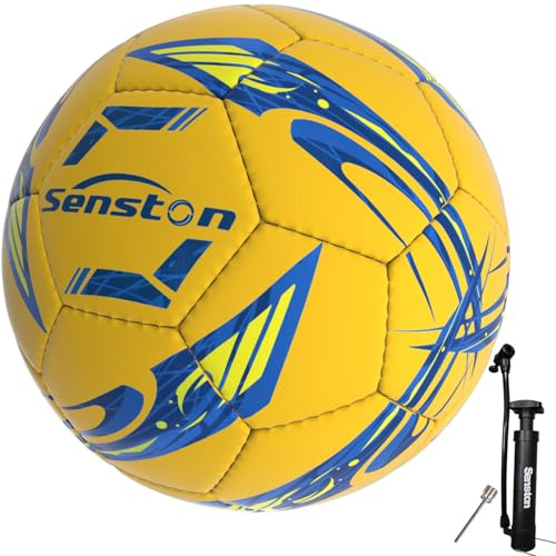 Senston Fotboll Storlek 5 Officiell Träning Fotboll Vuxna Futsal Gul
