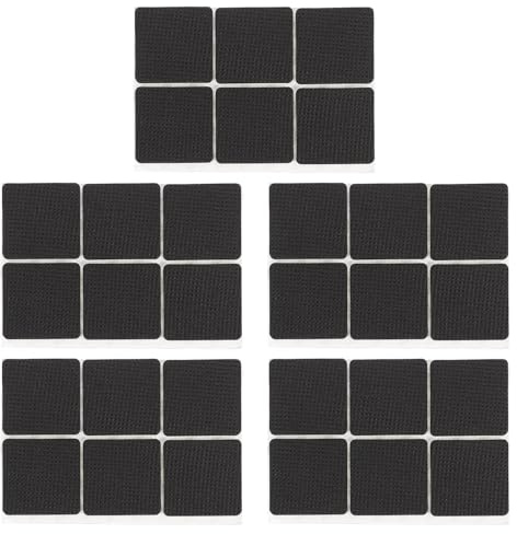 TEHAUX 54pcs Chair Feet Pads and Anti-Skid Table Feet Mats, Thick Foam Furniture Floor Protectors for Chairs and Tables, Non-Slip, Noise-reducing, 45x45x3mm, Home Use