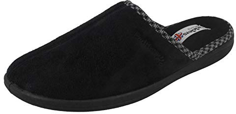 Padders Luke Wide Fitting Mens Memory Foam Mule Open Back Slippers