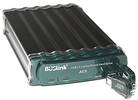 Buslink CipherShield CSE-8T-SU3 8TB FIPS 140-2 256-bit AES USB 3.0/eSATA Hardware Encrypted External Desktop Hard Drive