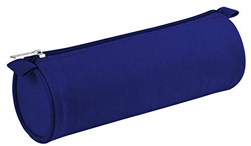 Clairefontaine 8473C Schlampermäppchen Basic, rund, Ø7 x 22cm, aus Textil, robust und Praktisch, 1 Stück, farbig sortiert