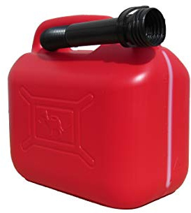 BIDON COMBUSTIBLE HOMOLOGADO PLASTICO 5 LITROS CON VISOR DE NIVEL