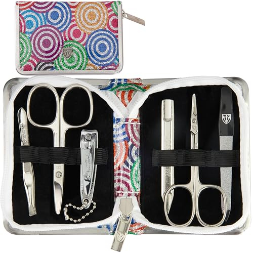 DREI SCHWERTER Germany Maniküreset ´KIDS COLLECTION` Nagelset für Kinder, Teens, Mädchen und Jungen - Markenqualität FARBKREISE 6-tlg.
