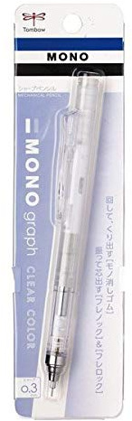 Tombow Druckbleistift, Monograph, Stifte, klar, 0,3 mm, transparent (DPA-139A)
