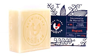 Bleu Blanc Mousse - Anesse Milk Soap - Åsnessmjölk Senteur Liljekonvalj ekologisk - utan färgämnen, utan tillsatt eterisk olja - 100 gr - 100% tillverkad i Frankrike