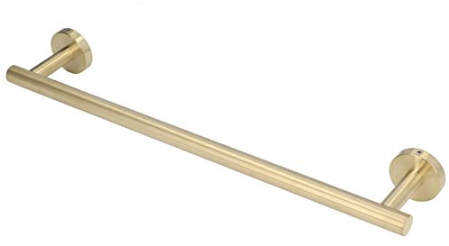 Gold Handtuchstange Badezimmer Handtuchhalter Küche Geschirrtuch Aufhänger 304 Edelstahl Wandhalterung Bad Wandregal Rack Zum Aufhängen von Handtüchern Ca. 17,7 Zoll 11 Pfund Maximale Belastung