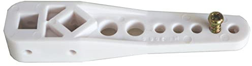 fiXte WC-Spülkasten-Hebelarm aus Kunststoff, mehrfach verstellbar, Weiß