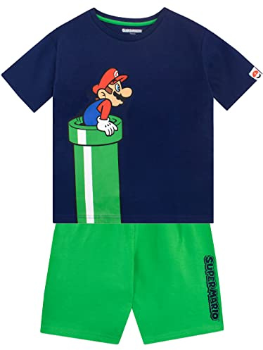 SUPER MARIO BROS Set Maglietta e Pantaloncino per Ragazzi Multicolore 10-11 anni