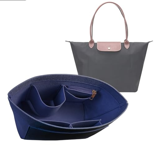 Lckaey Organiseur de sac à main pour organiseur de sac le pliage grand Y012-bleu marine/L