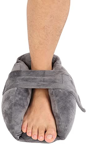 Heel Pillows Pad, Foot Support Pillow Heel Cushion Protector Pillow Keep Warm Relieve Stress Pain Adjustable Elastic Belt Heel Protector Cushion Foot Support Boot for Bed Wheelchairs