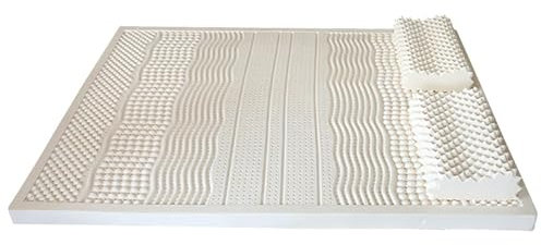 NaKeah Natürliche Latex -Matratzen - 1/2/3 Zoll - Massage Single Double Hotel Matratze Familie King Queen Twin Full Size - Bio -Cover inklusive,5cm,135x200cm
