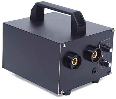 Mermajestic Schwarz 190 x 150 x 150 mm Fülldraht Schweißgerät ohne Gas 1600A 220V 50HZ Digital Portable MIG Welder Temperaturgeschützte Transformatoren Ideal für Anfänger und DIY Schweißer