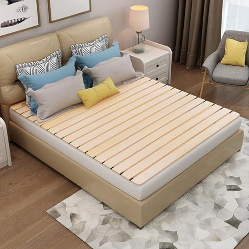 ZAQYCM lattenrost Matratzenunterlage Holzlattenrost, Einzel-/Doppel-/Zwillings-/Kingsize-/Queensize-Bett, Ersatzlattenrost, Horizontale Rollbettbretter, Faltbar(WxL 180x200cm(70.8x78.7))