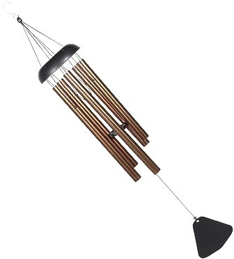 PHENOFICE Style Vintage Windspiel Metall Windglocke Mit Dickem Aluminiumrohr Langlebiges Gartenglockenspiel Für Balkon Terrasse Und Außenbereich Klangvolle Gedenk-deko in Bronze