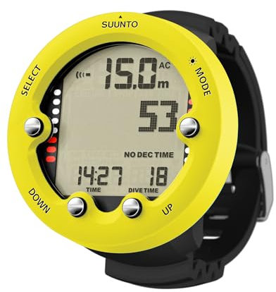 Suunto Dive Zoop Novo Orologio Subacqueo Digitale con Ampio Display Retroilluminato, Impermeabile 80 M, Computer Subacquei con Funzioni di Allarme, Meteo, 1,5 Anni di Durata in modalità Scuba