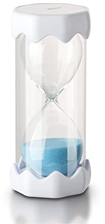 LJLIJIKEL Hourglass Timer 5/10/15/30/45/60 Minutes Teeth Shaped Sandglass Hourglass Sand Clock Egg Kitchen Timer Supplies Kid Game Christmas Sandglass(Blue,5min)