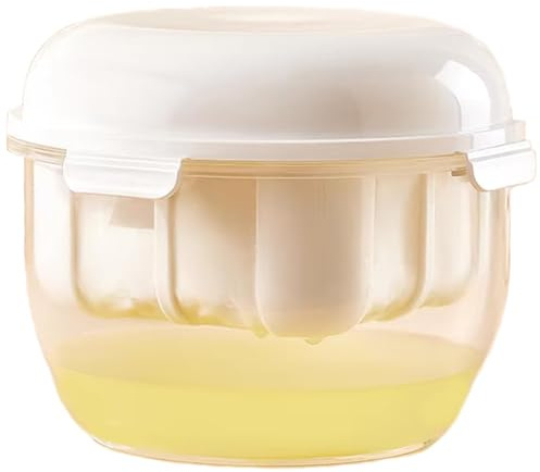 Joghurtbereiter-Sieb, Joghurtsieb mit feinem Netzbeutel, 3000 ml Fassungsvermögen, Schüssel, auslaufsicher, vielseitiger, transparenter Saftfilter für dicken griechischen Joghurt, Sojamilch (weiß)