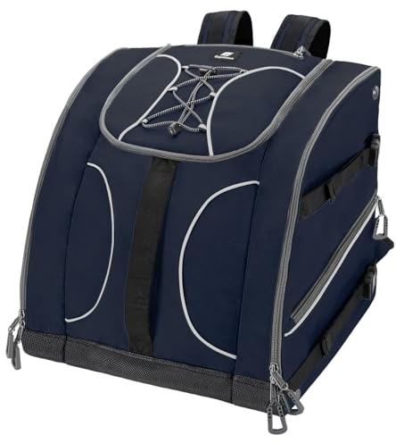 Expansea Sac à Chaussures de Ski Imperméable 55L Casques Chaussures de Snowboard Sac à avec Compartiment pour Casque - Sac à Dos de Sport Léger pour Skis, Camping