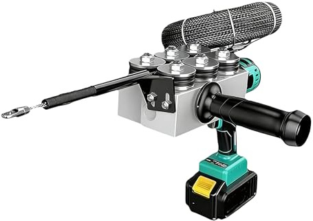 Generico Filo per Infilacavi Elettrico Senza Spazzole 40m/Min - Sonda Passacavi Elettrica con Batteria 15000mah - Tiracavi per Cavi Elettrici E Cablaggio Tubi Edilizia/Idraulica 30m