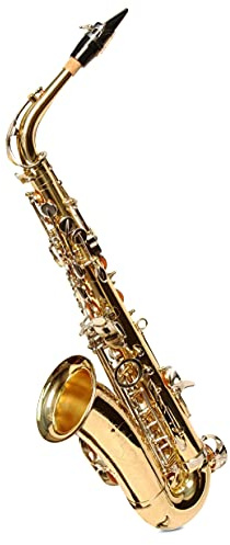 Original SYMPHONIE WESTERWALD Design Altsaxophon Saxophon Alt, Gold/Silber, inkl. Luxus-Hartschalenkoffer und Zubehör, Neu