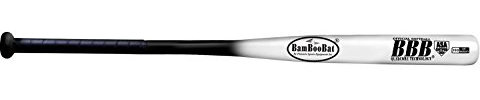 BamBoo Bat HBBW34ASA Softball Bat, Black Handle/White Barrel, 34-Inch/30-Ounce