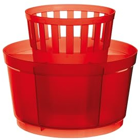 Excèlsa Rainbow Red Round Cutlery Drainer 15 Cm.