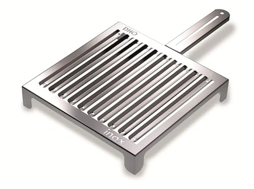 DON HIERRO - Edelstahl Grillrost, Maße der Grillfläche: 35 (⟷) 35 (⤢) cm, speziell für Fleisch, ABRASAME-