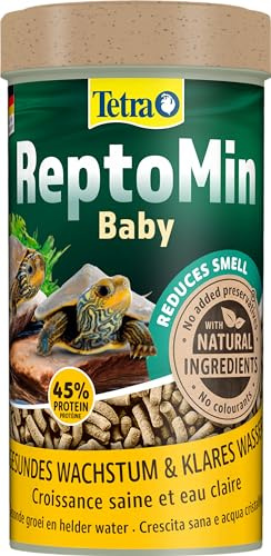 Tetra ReptoMin Baby Turtle Food - Cibo in stick specifico per tartarughe acquatiche molto giovani, lattina da 250 ml