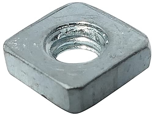AERZETIX: 100x Tuercas Cuadradas M2.5 5mm H1.6mm Acero Galvanizado