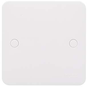 Schneider Electric Lisse GGBL8010 White Moulded - Piatto singolo bianco, confezione da 10