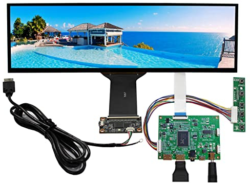 VSDISPLAY 12,6 Zoll 1920x515 NV126B5M-N41 EDP IPS Capacitive Touch Screen Monitor und 2 LCD Controller Board