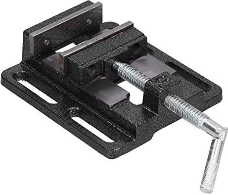 Shanrya Étau de table en fonte, étau d'établi haute résistance, étau de perceuse à colonne de style américain pour machines pour la métallurgie pour l'entretien automobile