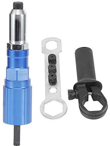 Alvinlite Electric Rivet Gun Head - Rivet Drill Attachment Electric Riveter Conversion Connector Adaptor Electric Carpenter Tool Rivet