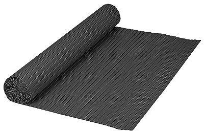IlGruppone Canniccio bambù in PVC Frangivista Recinzione per Giardino Frangivento Balcone Terrazzo Resistente Raggi UV Intemperie Schermo Divisorio Paravento - Antracite - 100x500Cm