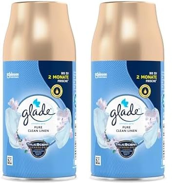 Glade (Brise) Automatic Spray Nachfüller für Lufterfrischer Gerät, Pure Clean Linen, 269 ml (Packung mit 2)