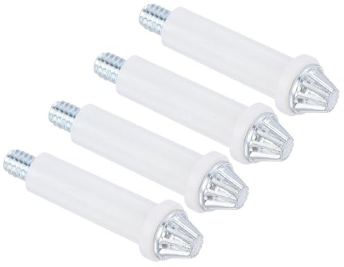 uxcell Lot de 4 pièces de quincaillerie pour porte pliante à deux volets – Kit de réparation pour portes coulissantes de penderie, porte pliante – Argenté
