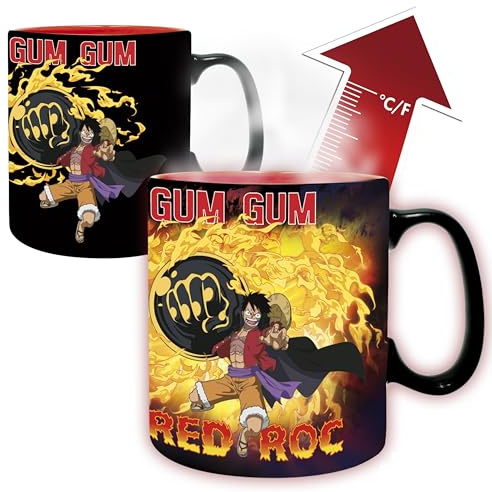ONE PIECE - Mug Heat Change - 460 ml -Luffy vs Kaidou-cardboard box