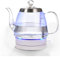 LYUXIANG Glass Electric Kettle,Fast Boil Quiet Glass Electric Kettle,Grade Stainless Steel,1.2L, 1500W,Blue Light Prompt,Automatic Poweroff,360°Rotation,Bass Hot Water,Energy Saving (Color : Clear, S