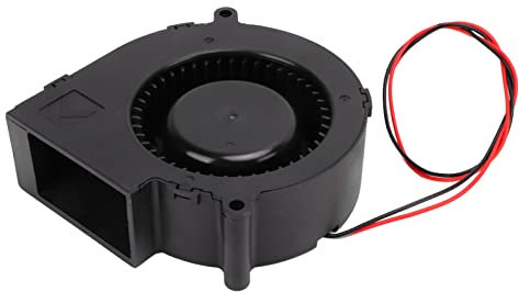 Asixxsix Ventilateur de refroidissement, DC12 V 2,7 A, 4 500 tr/min, ventilateur de refroidissement sans balais, deux roulements à billes, ventilateur centrifuge CC, petit radiateur