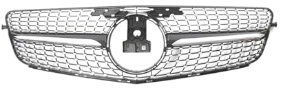 Kühlergrill Für Benz C W204 C43 2008-2014 C180 C200 C250 C300 Für AMG GT Diamant Tuning Front Stoßstange Kühlergrill Haube Grill Frontgrill(Diamond-Black)