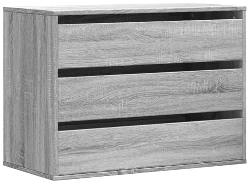 vidaXL Cajonera de Esquina Madera ingeniería Gris Sonoma 80x41x58 cm