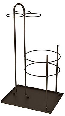 Regenschirm Rack Regenschirmständer, Hohler Geometrischer Design Regenschirmständer, Regenschirm Aufbewahrungsständer, Für Eingang, Büro Regenschirme, Gehstöckefschläger/Braun