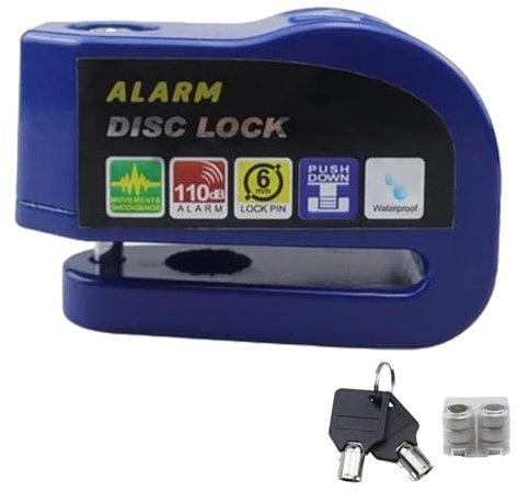 Bloqueo Freno Disco Bicicleta Bloqueo De Disco con Alarma Candado De Disco con Alarma para Bicicleta Bloqueo Antirrobo De Rueda De Freno De Bicicleta