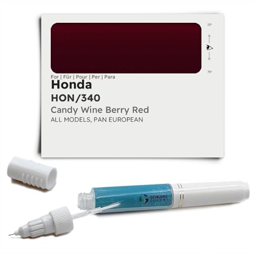 Genuine Colors Pennarello a vernice CANDY WINE BERRY RED HON/340, compatibile con Honda rossa
