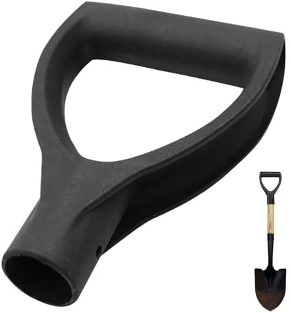 Mango De Pala En De D - Mango De Pala De Jardín Portátil, Empuñadura De Pala De Nieve De Reemplazo | Mango Ergonómico De Agarre D para Cavar, Raspaduras Y Herramientas De Jardinería Al Aire Libr