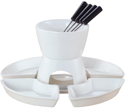 lesulety Mini Schokofondue Chocolate Fondue Chocolate Fondue Taza Mini Fondue Set Schoko Fondueset Taza para Chocolate Fondue,B