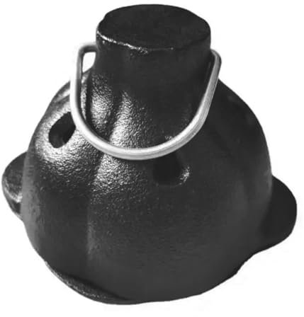 Kissmii Forno per affumicatura in ghisa, arrosto all'aglio, scatola per affumicatura, arrosto pre-stagionato in ghisa per barbecue